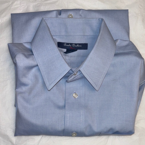 blue tulle mini dress Brooks Brothers Non-Iron Stretch Dobby Dress Shirt: Light Blue